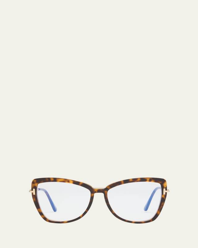 Blue Blocking Mixed-Media Butterfly Glasses